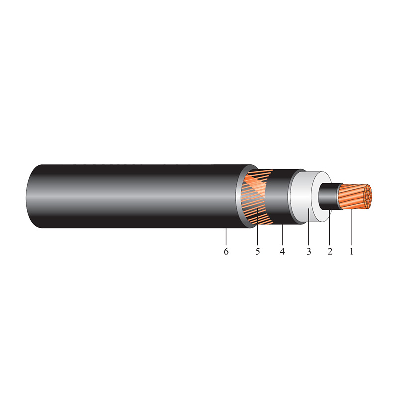 Medium Voltage (MV) Cables unarmoured single core cable Uo/U(UM)=6/10(12)kV  (Copper Conductors)